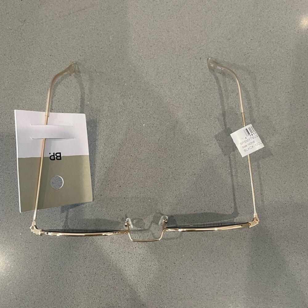 Bp Octagonal Black and Gold Sunglasses - Picture 7 of 7